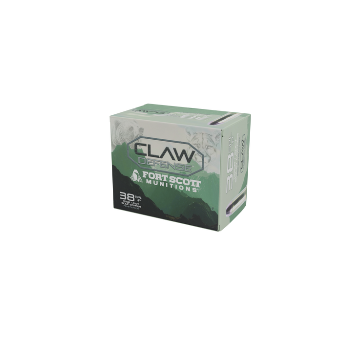 Claw Defense Ammunition 38SPL+P 135GR