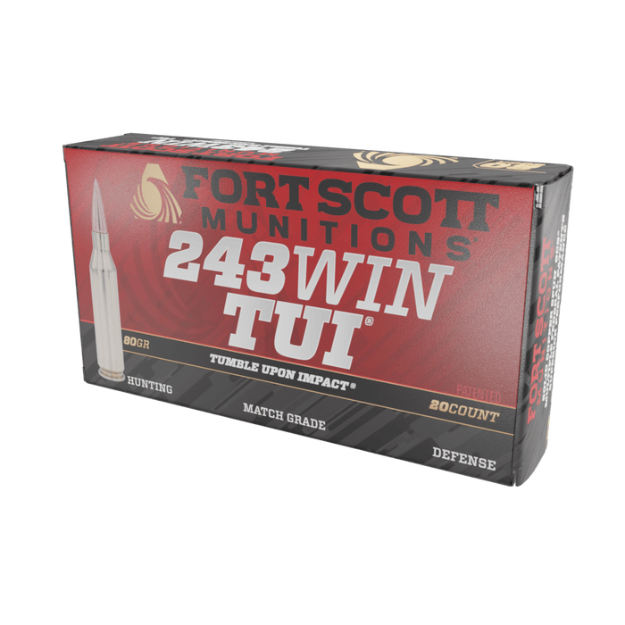 243 Win SCS® TUI® - 80Gr Ammo - Fort Scott Munitions