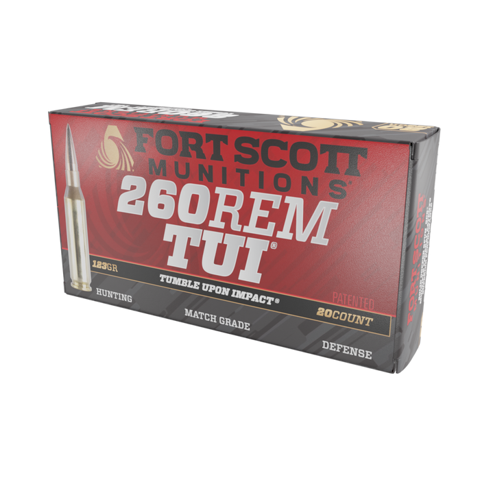260 REM SCS® TUI® - 123GR Ammo - Fort Scott Munitions - Rifle Ammo