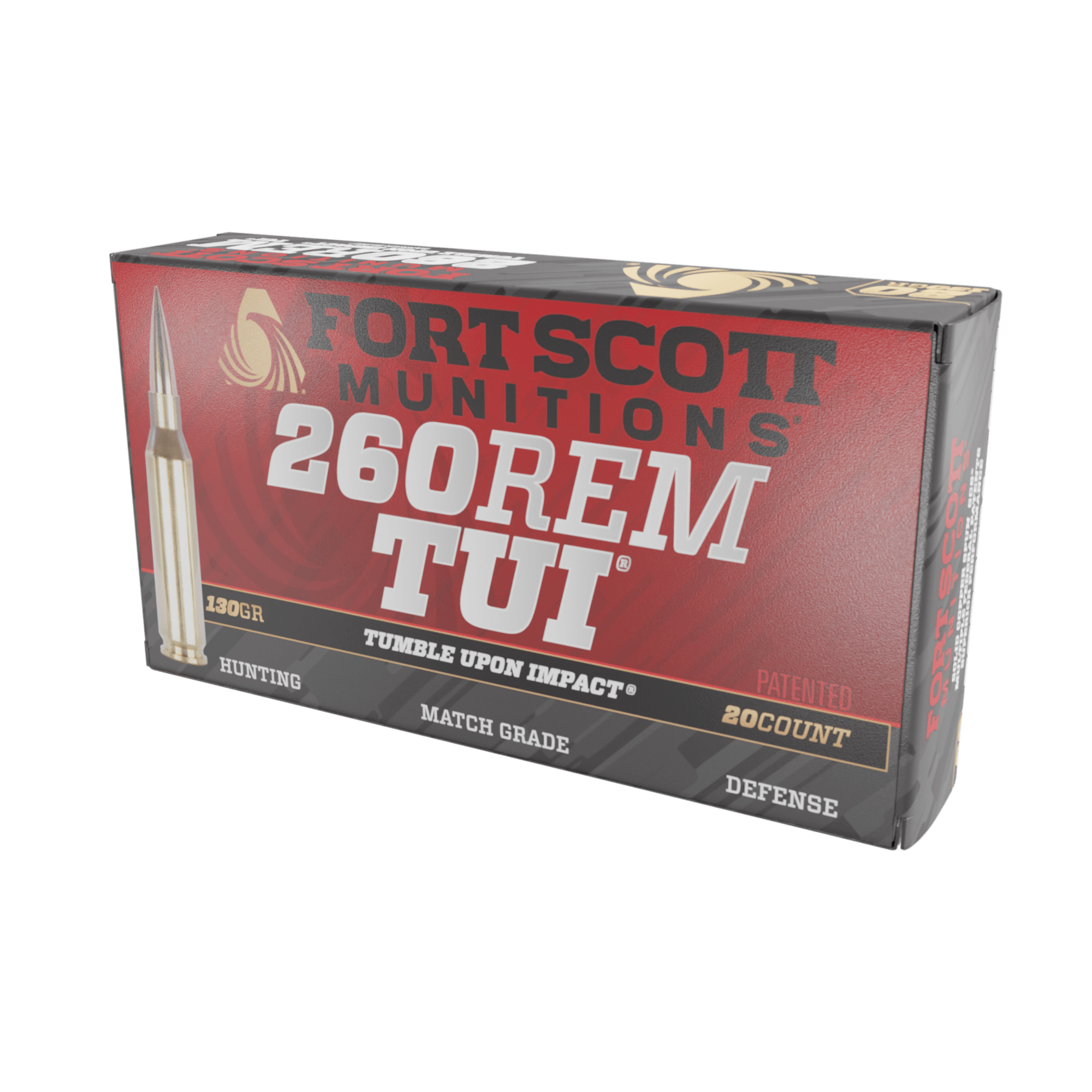 260 REM SCS® TUI® - 130GR Solid Copper Ammo — Fort Scott Munitions