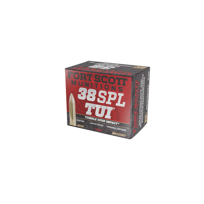 38 Special TUI® - 80Gr Ammo - Fort Scott Munitions - Handgun Ammo