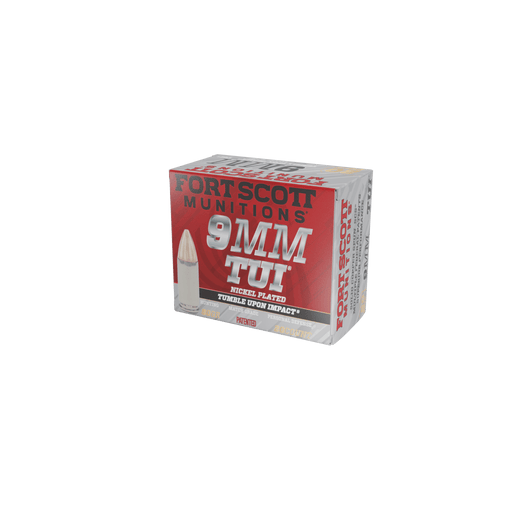 9MM Luger TUI® - 80Gr Nickel Plated Ammo - Fort Scott Munitions
