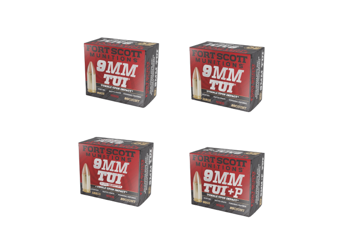 9mm TUI Ammo Bundle in 80gr, 115gr & 125gr - Fort Scott Munitions