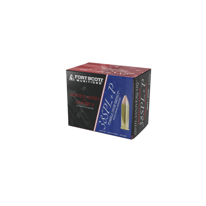 America 250th 38 Special +P TUI® - 80Gr Solid Copper Ammo
