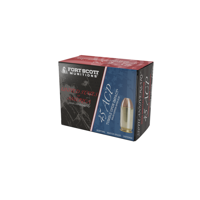 America 250th 45 ACP TUI® - 180Gr Solid Copper Ammo