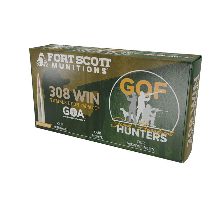 308 Win SCS® TUI®  - 168Gr Solid Copper Ammo Gun Owners Foundation's