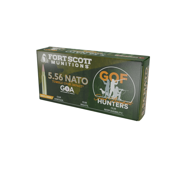 5.56 NATO SCS® TUI® - 62Gr Solid Copper Ammo Gun Owners Foundation's