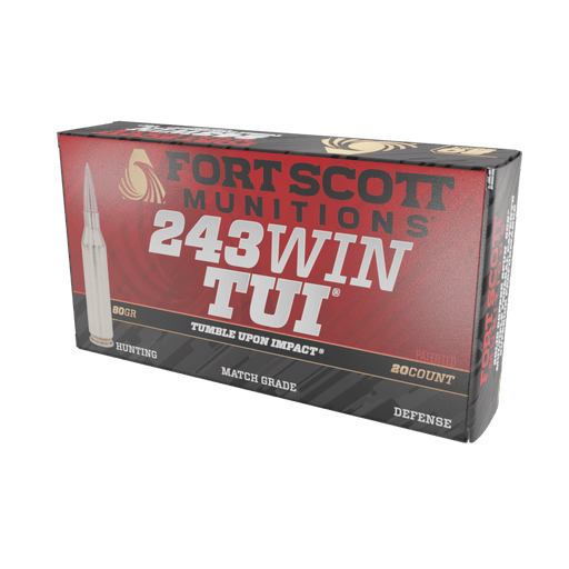 243 Win SCS® TUI® - 80Gr Ammo - Fort Scott Munitions