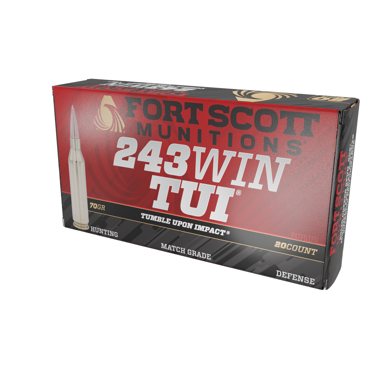 243 Win SCS® TUI® - 70Gr Solid Copper Ammo — Fort Scott Munitions
