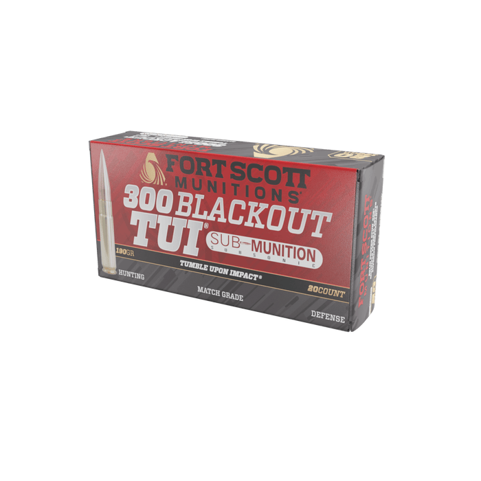 300 Blackout Sub-Munition SCS® TUI® - 190Gr Ammo - Fort Scott Munitions