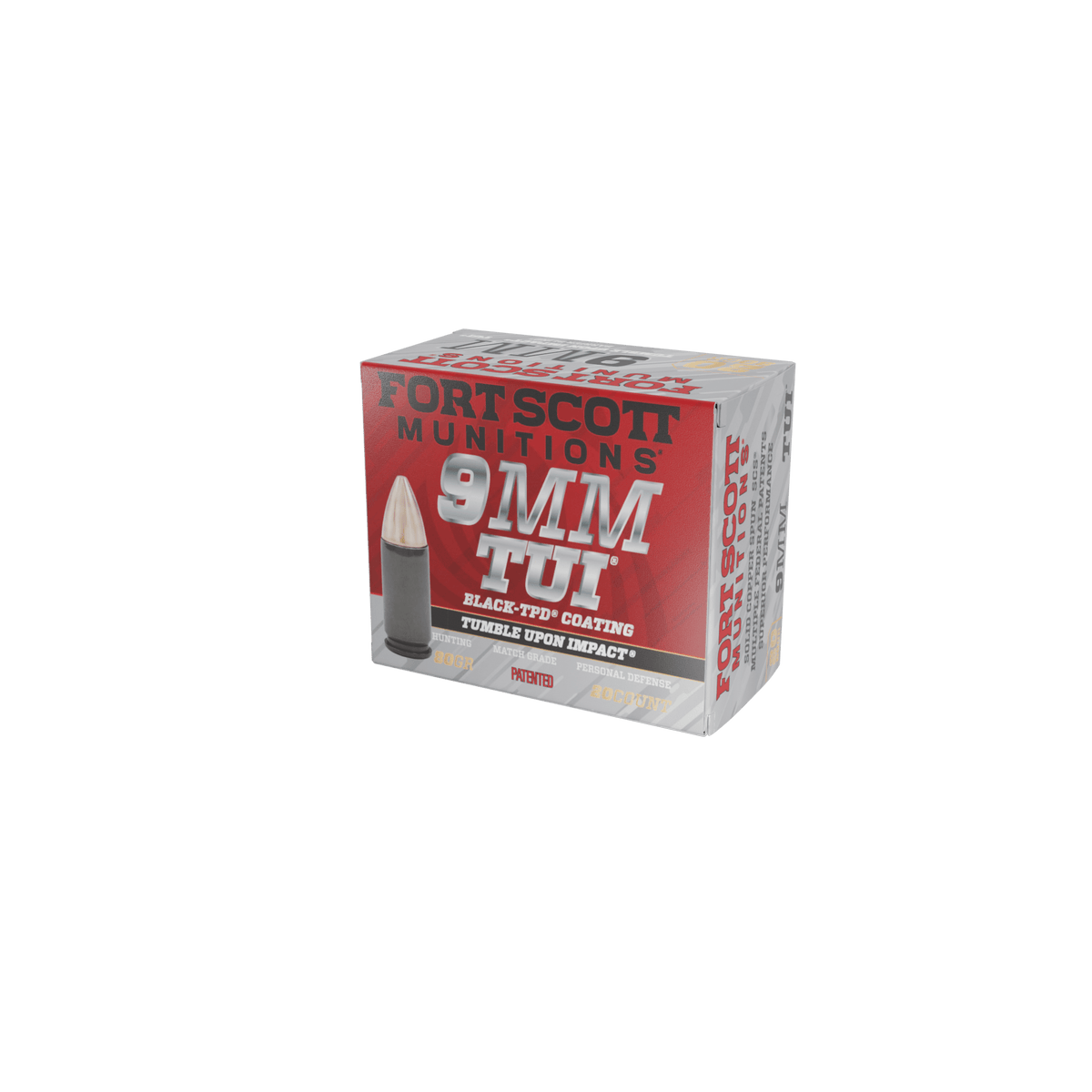 9MM Luger TUI® - 80Gr TPD-9® Solid Copper Ammo — Fort Scott Munitions