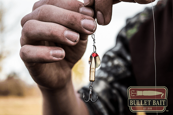 bullet casing fishing lure Bullet Bait Inline Spinner — Fort Scott Munitions