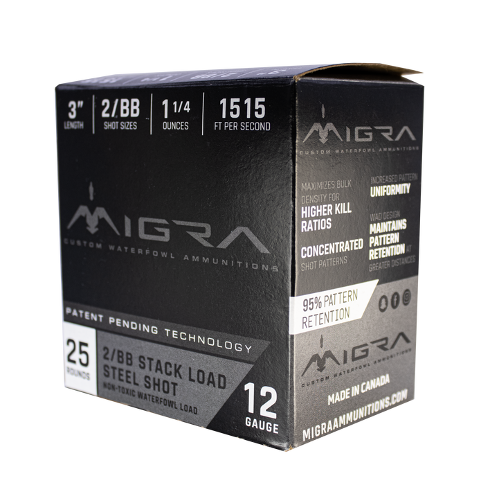 Migra 12GA 2/BB 3" Steel Shot 25RDS — Fort Scott Munitions