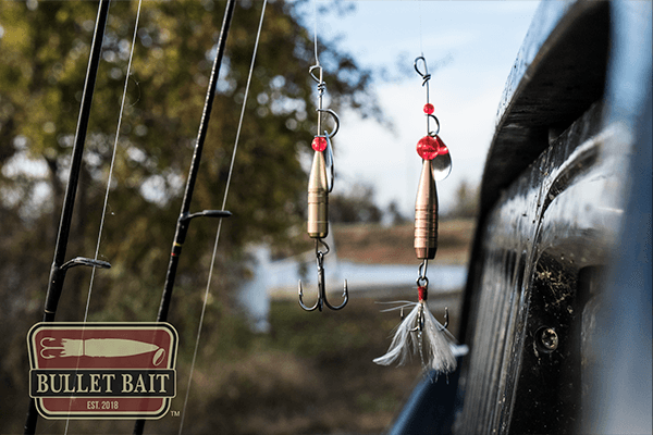 bullet casing fishing lure Bullet Bait Inline Spinner — Fort Scott Munitions